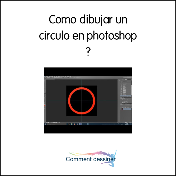 Como dibujar un circulo en photoshop